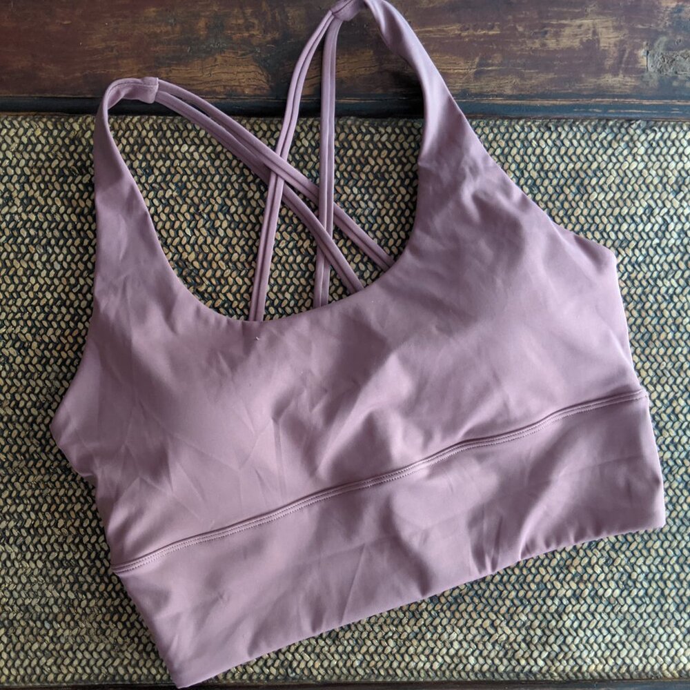 Magnolia Athletica FitLift High Impact Criss-Cross Sports Bra ORCHID NEW